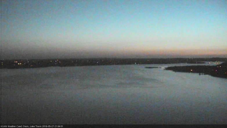 Lake Travis webcam, May 27, 2016 8:20 PM CT