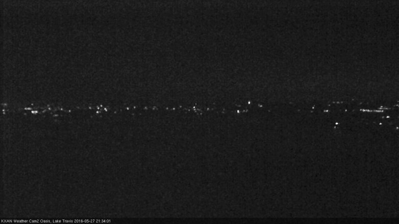 Lake Travis webcam, May 27, 2016 9:00 PM CT