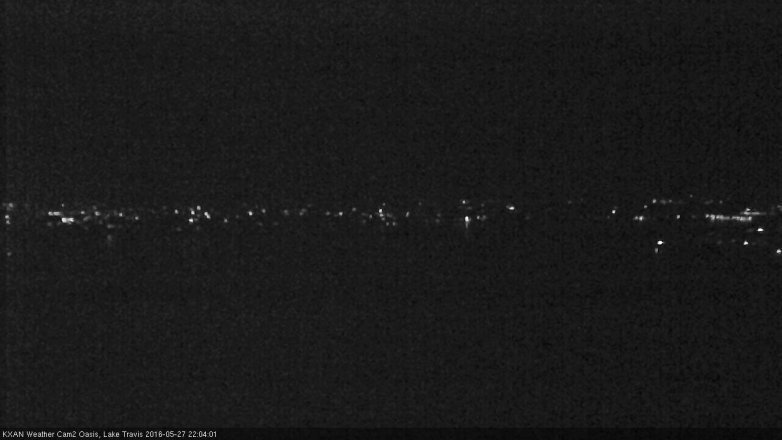 Lake Travis webcam, May 27, 2016 9:15 PM CT