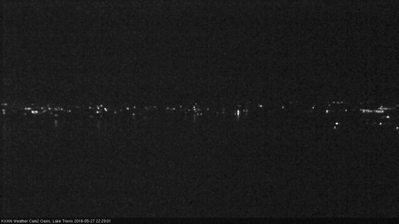 Lake Travis webcam, May 27, 2016 9:35 PM CT