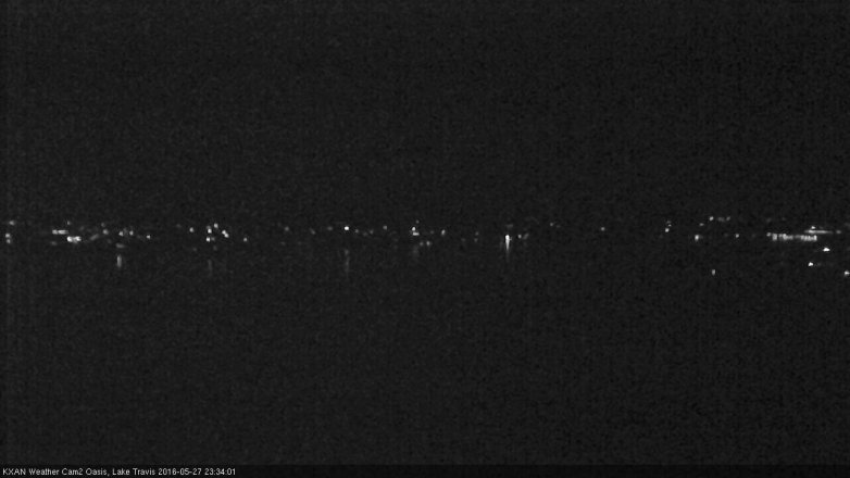 Lake Travis webcam, May 27, 2016 10:45 PM CT