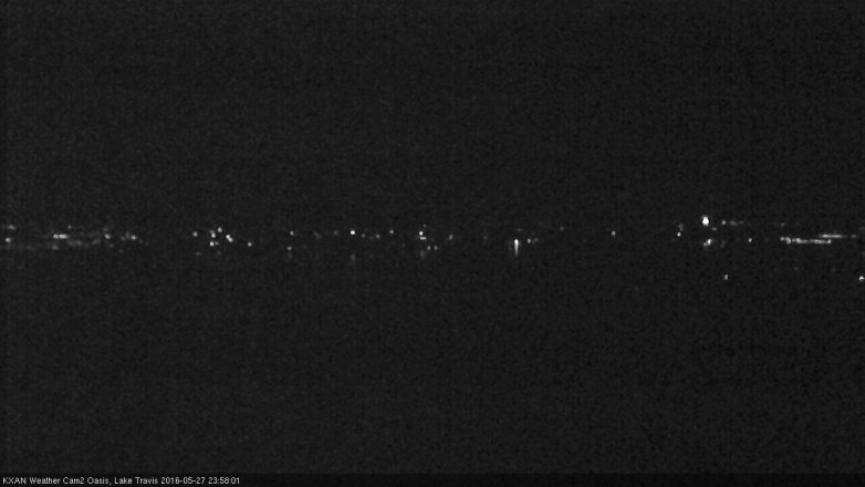 Lake Travis webcam, May 27, 2016 11:10 PM CT