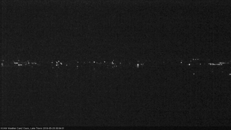 Lake Travis webcam, May 27, 2016 11:15 PM CT