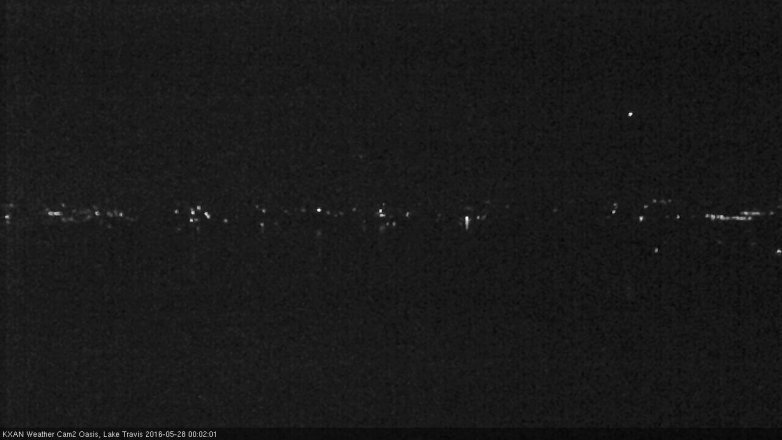 Lake Travis webcam, May 27, 2016 11:25 PM CT