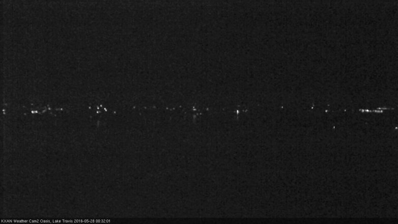 Lake Travis webcam, May 27, 2016 11:50 PM CT