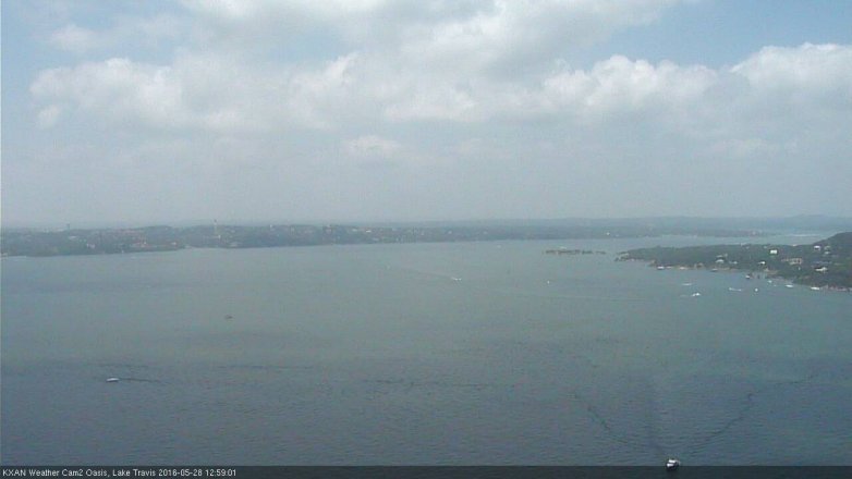 Lake Travis webcam, May 28, 2016 12:30 PM CT