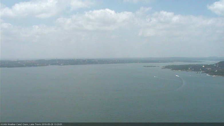 Lake Travis webcam, May 28, 2016 12:55 PM CT