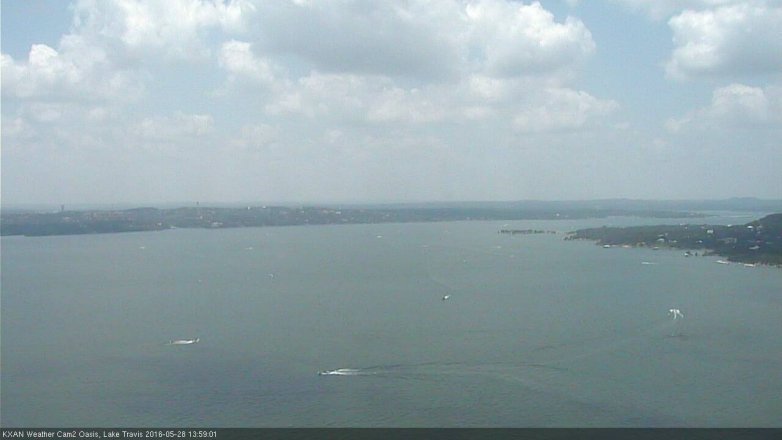 Lake Travis webcam, May 28, 2016 1:10 PM CT