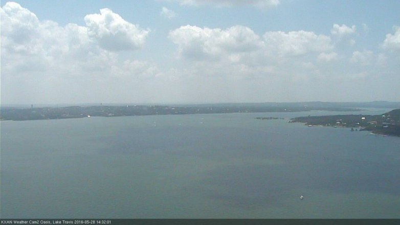 Lake Travis webcam, May 28, 2016 1:40 PM CT