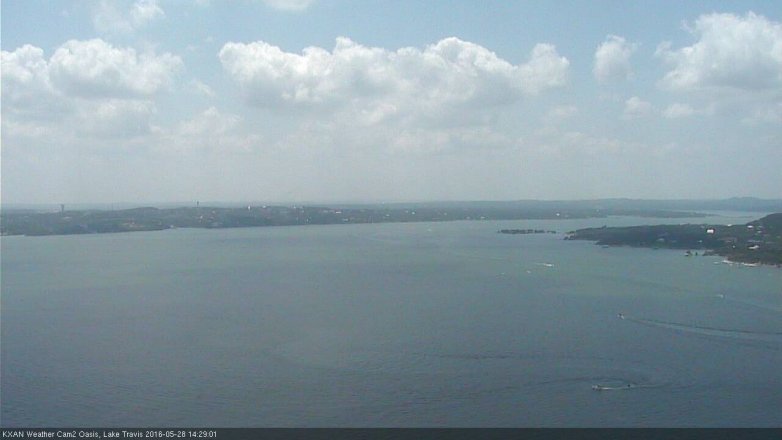 Lake Travis webcam, May 28, 2016 2:00 PM CT