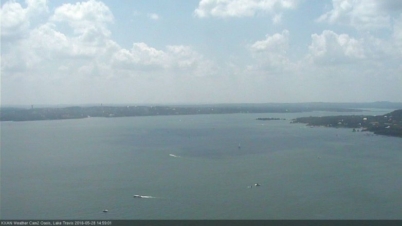 Lake Travis webcam, May 28, 2016 2:30 PM CT