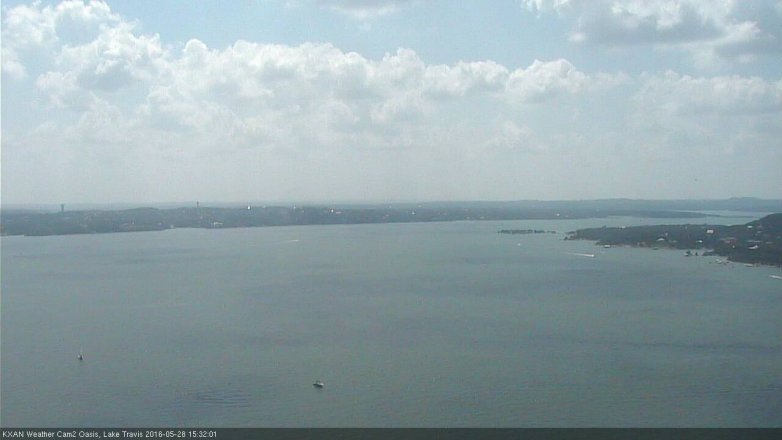 Lake Travis webcam, May 28, 2016 2:35 PM CT
