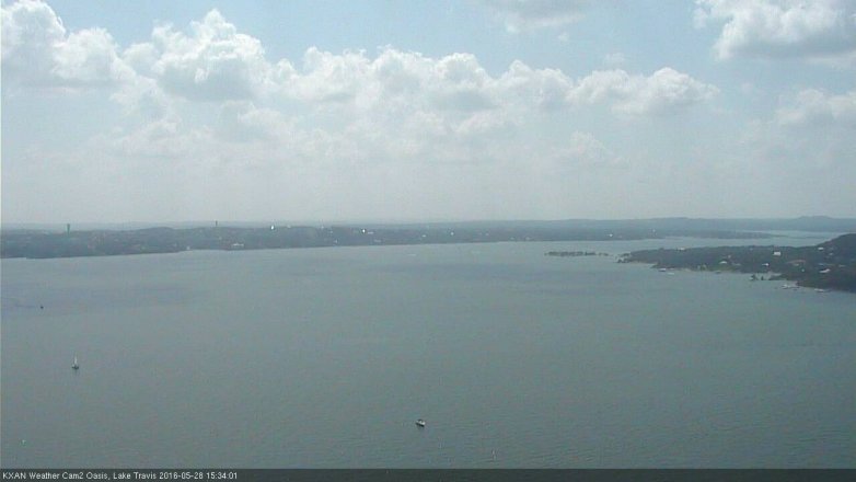Lake Travis webcam, May 28, 2016 2:50 PM CT