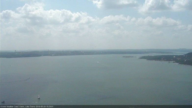 Lake Travis webcam, May 28, 2016 2:55 PM CT