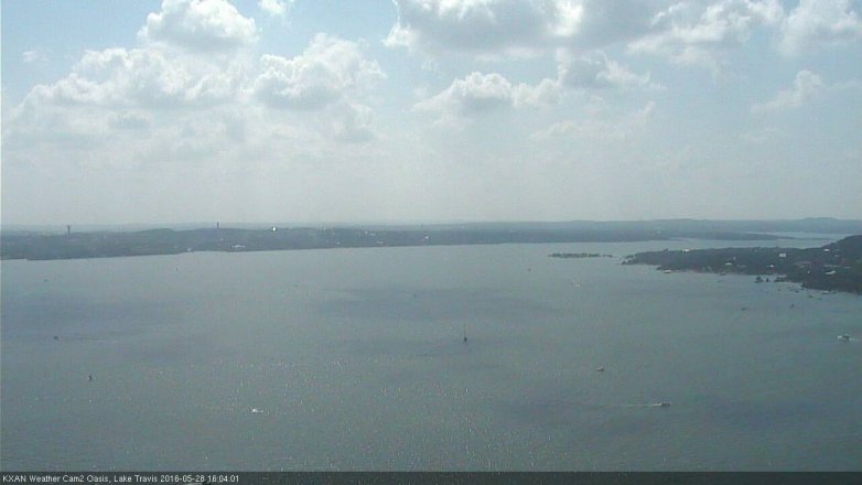 Lake Travis webcam, May 28, 2016 3:10 PM CT