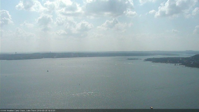 Lake Travis webcam, May 28, 2016 4:00 PM CT