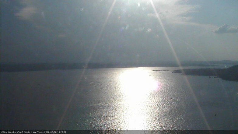 Lake Travis webcam, May 28, 2016 5:35 PM CT