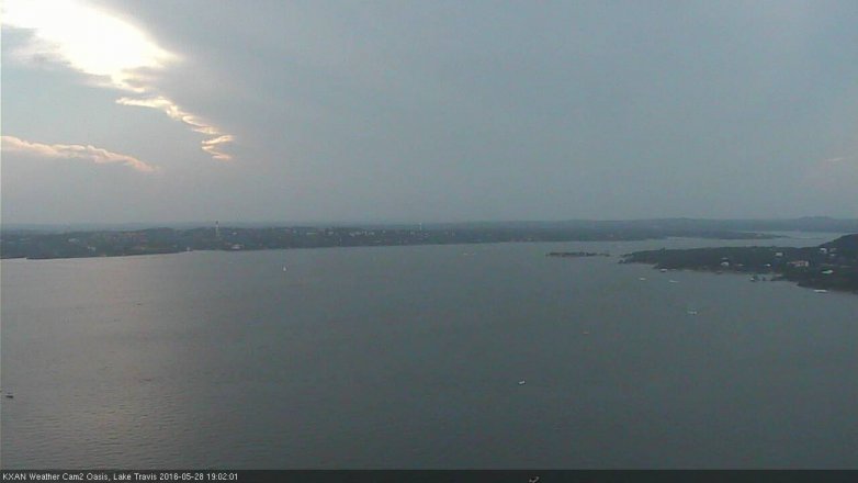 Lake Travis webcam, May 28, 2016 6:10 PM CT