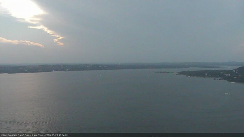 Lake Travis webcam, May 28, 2016 6:25 PM CT