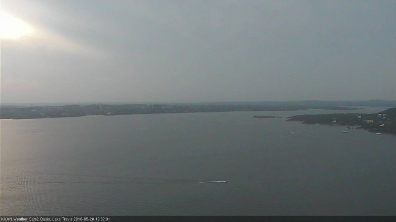 Lake Travis webcam, May 28, 2016 6:50 PM CT
