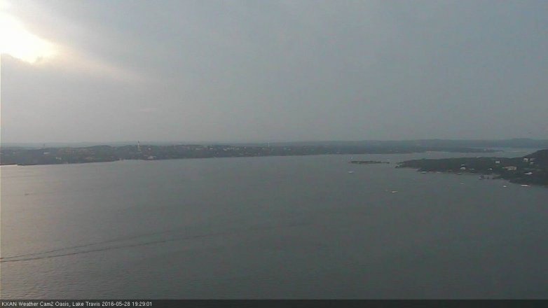 Lake Travis webcam, May 28, 2016 6:55 PM CT