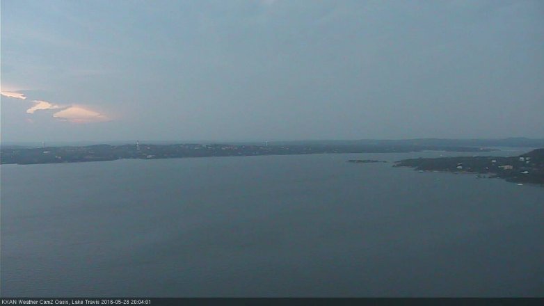 Lake Travis webcam, May 28, 2016 7:25 PM CT