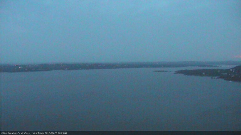 Lake Travis webcam, May 28, 2016 8:00 PM CT