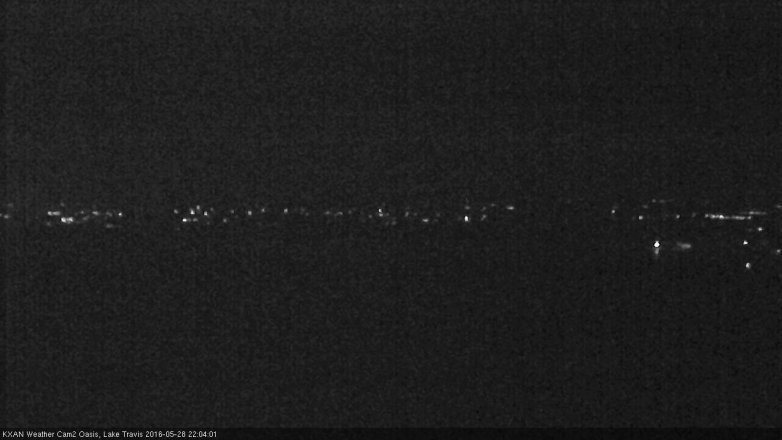 Lake Travis webcam, May 28, 2016 9:25 PM CT