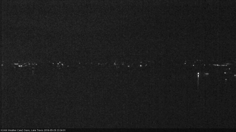 Lake Travis webcam, May 28, 2016 11:00 PM CT