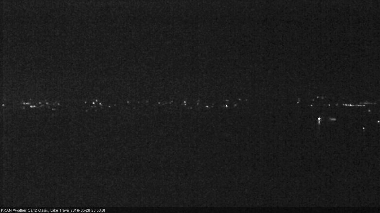 Lake Travis webcam, May 28, 2016 11:20 PM CT