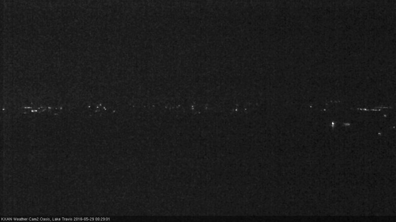 Lake Travis webcam, May 28, 2016 11:50 PM CT