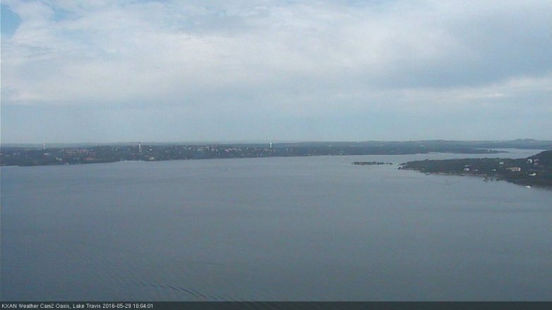 Lake Travis webcam, May 29, 2016 9:25 AM CT
