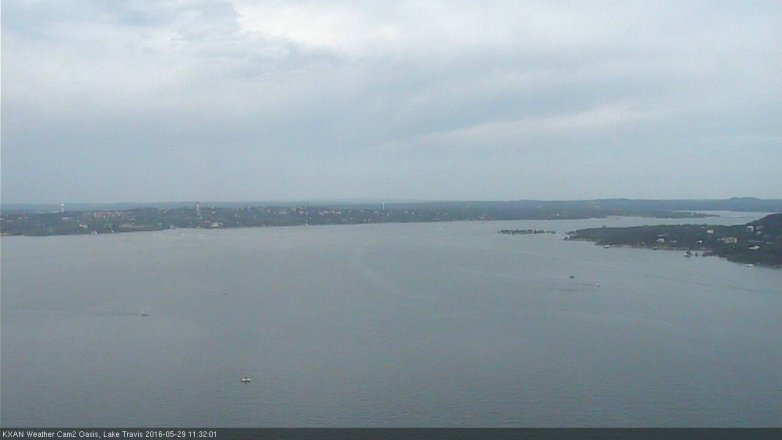 Lake Travis webcam, May 29, 2016 10:45 AM CT