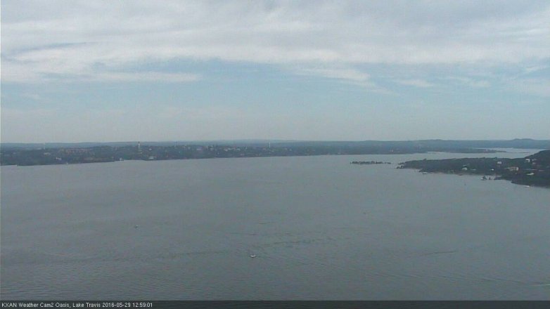 Lake Travis webcam, May 29, 2016 12:10 PM CT