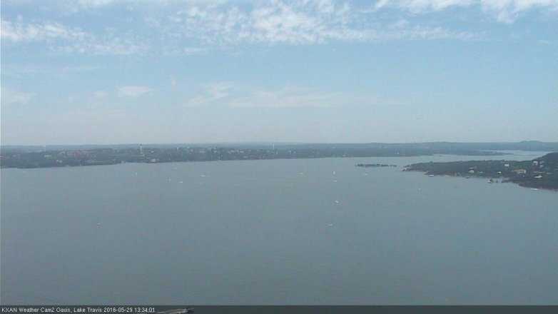Lake Travis webcam, May 29, 2016 1:05 PM CT