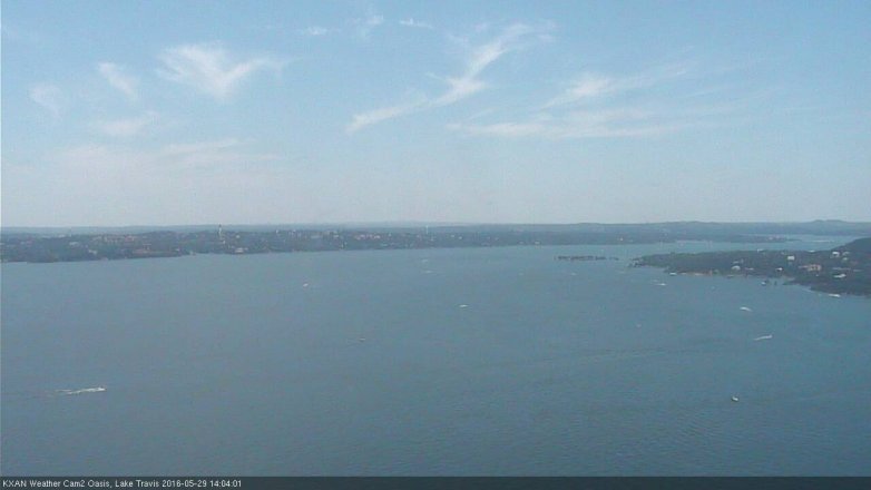 Lake Travis webcam, May 29, 2016 1:10 PM CT