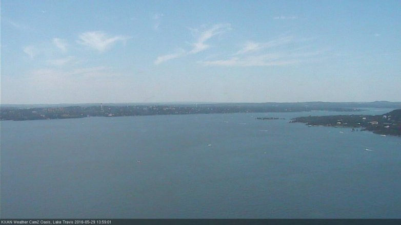 Lake Travis webcam, May 29, 2016 1:30 PM CT
