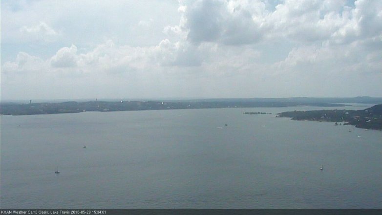 Lake Travis webcam, May 29, 2016 3:05 PM CT