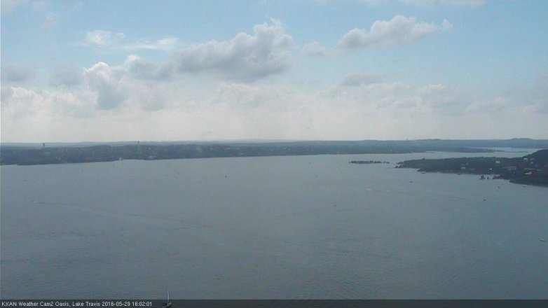 Lake Travis webcam, May 29, 2016 3:20 PM CT