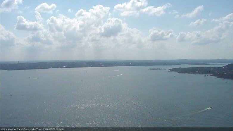 Lake Travis webcam, May 29, 2016 3:45 PM CT