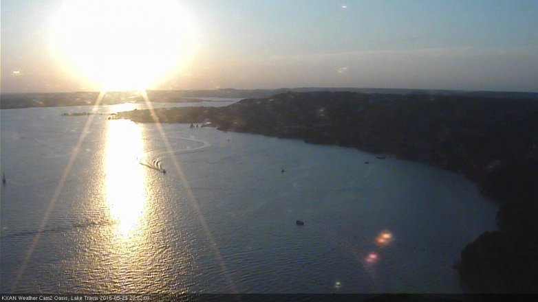 Lake Travis webcam, May 29, 2016 7:10 PM CT