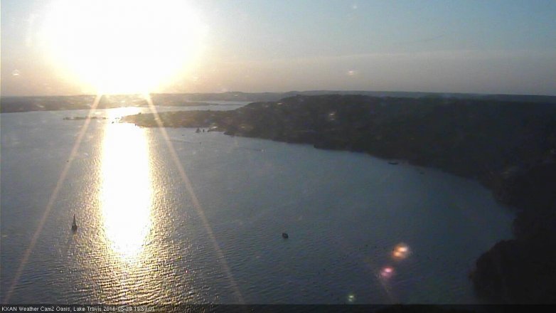 Lake Travis webcam, May 29, 2016 7:15 PM CT