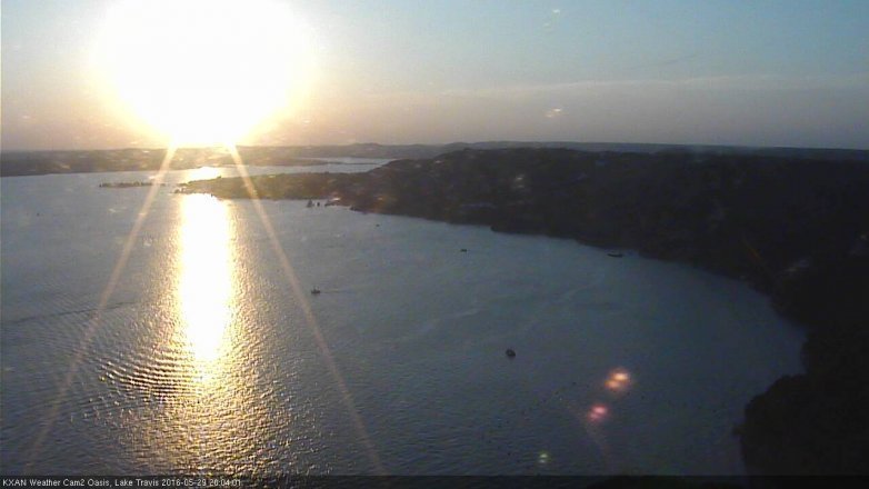 Lake Travis webcam, May 29, 2016 7:25 PM CT