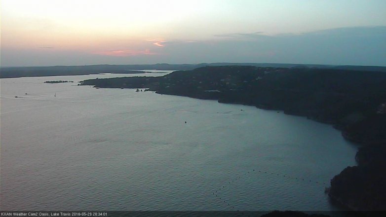 Lake Travis webcam, May 29, 2016 7:45 PM CT