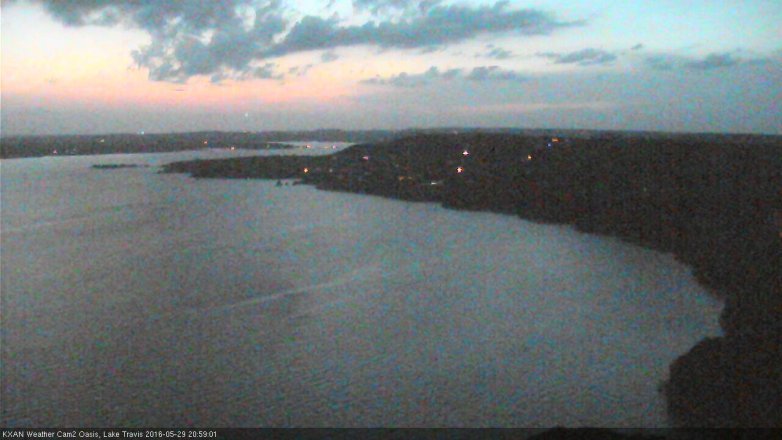 Lake Travis webcam, May 29, 2016 8:10 PM CT