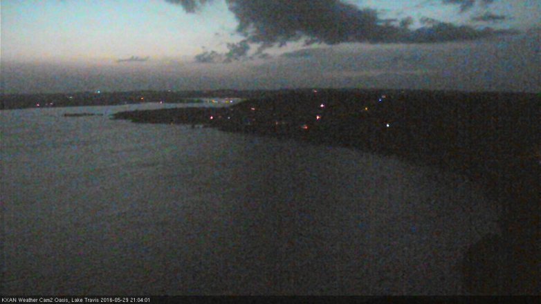 Lake Travis webcam, May 29, 2016 8:35 PM CT