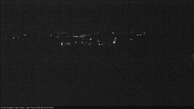 Lake Travis webcam, May 29, 2016 9:20 PM CT