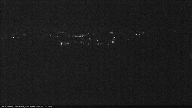 Lake Travis webcam, May 29, 2016 9:30 PM CT