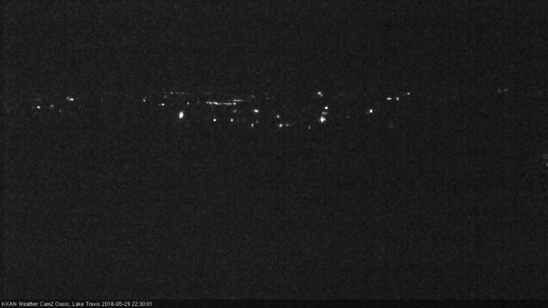 Lake Travis webcam, May 29, 2016 9:50 PM CT