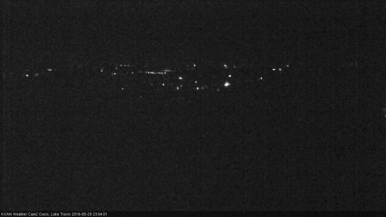 Lake Travis webcam, May 29, 2016 10:30 PM CT